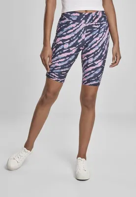 Obrázek produktu pro Dámské kraťasy Urban Classics Ladies Tie Dye Cycling Shorts darkshadow/pink - XS