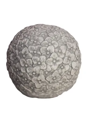 Produktbild von Blumenkugel aus Steinguss für ihren Garten, Frostfest Witterungsbeständig und Neu, 23cm Höhe, 25cm Breite, 25cm Tiefe, ca 17kg, PO-1773