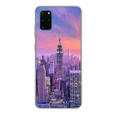 Produktbild von MuchoWow® Handyhülle Schutzhülle Hülle für Samsung Galaxy S20 Plus New York - Farben - Skyline Silikon Softcase Handy Hülle - Hartschale