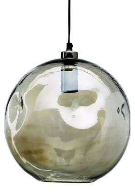 Image de Bazar Bizar Suspension verre recyclé pâle et vert 29x29x33cm