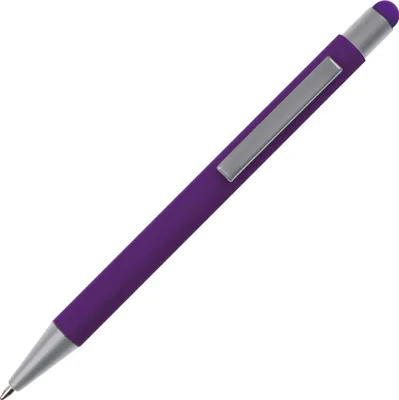 Produktbild von Touchpen Kugelschreiber / aus Metall / Farbe: lila