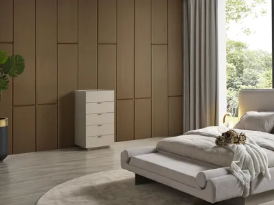 Immagine prodotto di Cassettiera con 5 cassetti credenza credenza mobili in legno cassettiera