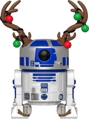 Obrázok produktu pre Funko Pop! Star Wars - Świąteczny R2-D2 z Rogami - Figurka Winylowa Premium