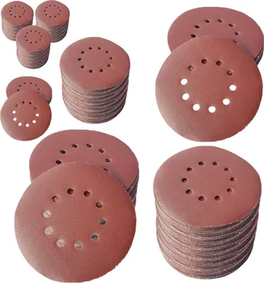 Produktbild von 25 Stück KLETT Schleifscheiben Ø225mm Körnung P150 mit 10 Loch Exzenter Sandpapier Schleifblätter BOHRFUX