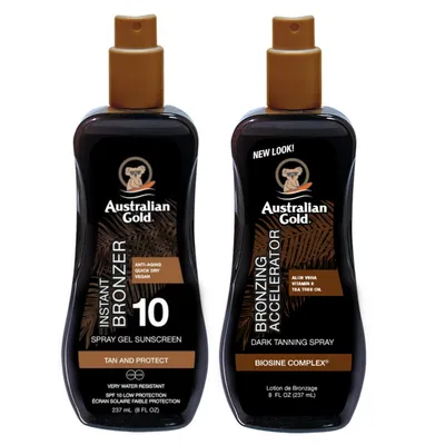 Produktbild von Australian Gold Spray Bronzer SPF10 + Bräunungsbeschleunigerspray