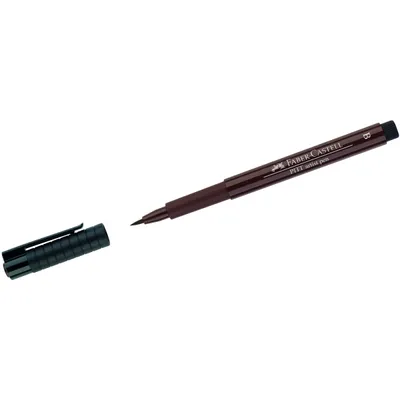 Image de FABER-CASTELL stylo à encre PITT stylo d'artiste, sépia foncé
