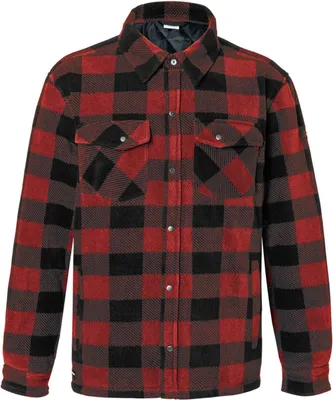 Produktbild von Herren Holzfällerhemd mit Thermosteppfutter Windabweisend Brusttasche Winter  Rot-XL