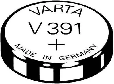 Produktbild von Varta v391, Einwegbatterie, Alkali, 1,55 V, 40 mAh, 11,6 mm, 11,6 mm