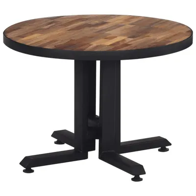Produktbild von "2026 Aktion" Couchtisch Rund Ø55x40 cm Recyceltes Massivholz Teak - NeuMöbel1631808