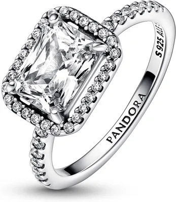 Produktbild von Halo Ring für Damen aus 925er Silber mit Zirkonia von PANDORA