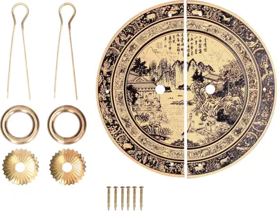 Image de 11 cm Originalité Motif Poignée de tiroir Chinois Meubles anciens Poignée en laiton pour la maison