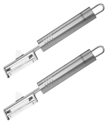 Image de Lot de 2 éplucheur à légumes inox 19 cm Fackelmann Ovale