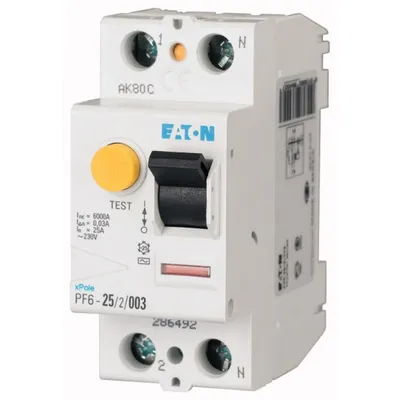 Obrázok produktu pre EATON Prúdový chránič 2P/25/0,03 (PF6-25/2/003) EATON