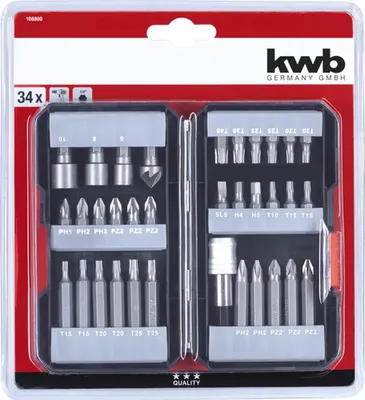 Obrázek produktu pro kwb 108800 Bit set 34-piece