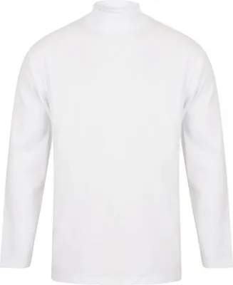 Obrázek produktu pro Henbury H020 | Pánské tričko s dlouhým rukávem - barva: bílá - velikost: XL