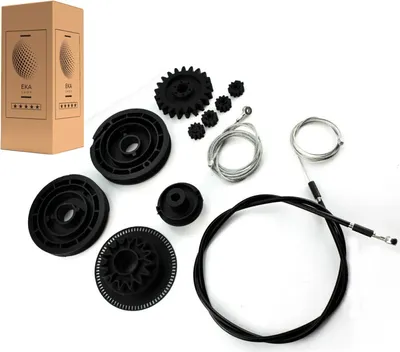 Produktbild von Schiebetür Reparatursatz kompatibel für Mercedes Vito W639 Viano W639 V-Klasse W447 | 11-Teiliges Set | Schiebetür Führung & Mechanik Reparatur | OE A6398200442 | Neu