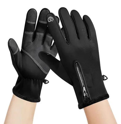 Image de Gants de moto imperméables avec fonctionnalité tactile