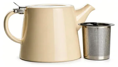 Produktbild von McEntee's Cara Keramik-Teekanne 510 ml (1-2 Tassen) mit herausnehmbarem Edelstahl-Sieb
