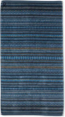 Produktbild von Pip Studio Handtuch Geometric Print Dark Blue (55x100cm)