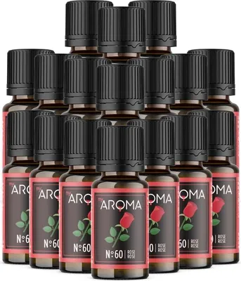 Produktbild von myAROMA flavour drops – Rose 17x10ml, zuckerfreie und kalorienfreie Geschmacksverstärker, vegan, ohne künstliche Farbstoffe für Kulinarik & Getränke, Nr. 60