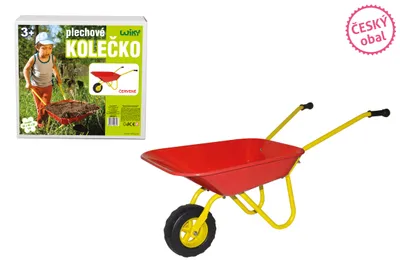 Produktbild von Wiky Kinder Schubkarre aus Metall 82 x 42 x 35 cm Rot
