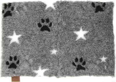 Produktbild von Vetbed Isobed SL anthrazit meliert Paws & Stars 150 x 100cm