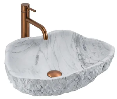 Produktbild von Aufsatzwaschbecken Rea Isla Venice Imitationsstein, Grau