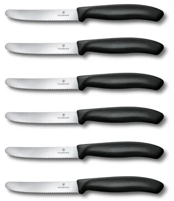 Produktbild von Victorinox SwissClassic 6.7833.6, Messer-Set, Polypropylen, Edelstahl, Schwarz, 11 cm, 168 g