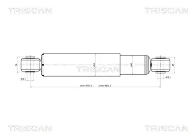 Immagine prodotto di Ammortizzatore posteriore TRISCAN 8705 10205
