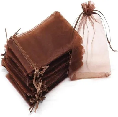 Produktbild von Famanu Organza Geschenktüten 10x12 cm - 100 Stück