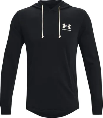Produktbild von Under Armour Rival Terry Hoodie Kapuzenpullover Sweatshirt Herren schwarz NEU L
