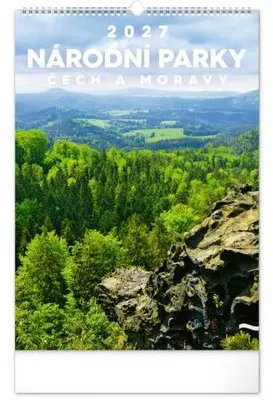 Obrázek produktu pro NOTIQUE Nástěnný kalendář Národní parky Čech a Moravy 2027, 33 x 46 cm