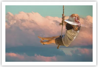 Produktbild von Poster - Poster ohne Rahmen - Schaukeln Seil Himmel - 91,5x61 cm - Wand Bild - Wanddeko - Wandbilder - Kunstposter - Wandposter - Bilder - Kunstdruck - Wanddekoration - Wandbild - P2XAA91x61-4259