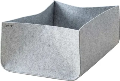 Produktbild von Lifeney Aufbewahrungsbox Größe L  Schrank Organizer aus der Serie Organize your closet  Für Stauraum & Ordnung im Kleiderschrank  54 x 37 x 21 cm, Material: Filz, Farbe: Grau