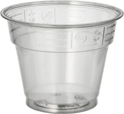 Produktbild von 50 Trinkbecher "Hurricane", PET 0,28 l Ø 9,5 cm · 7,3 cm glasklar