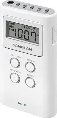 Zdjęcie produktu dla Sangean DT-120, Osobisty, Cyfrowy, AM, FM, 87,5 - 108 MHz, 522 - 1629 kHz, LCD