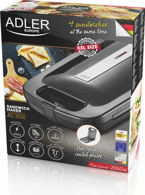 Immagine prodotto di Adler AD 3055 Tostapane sandwich
