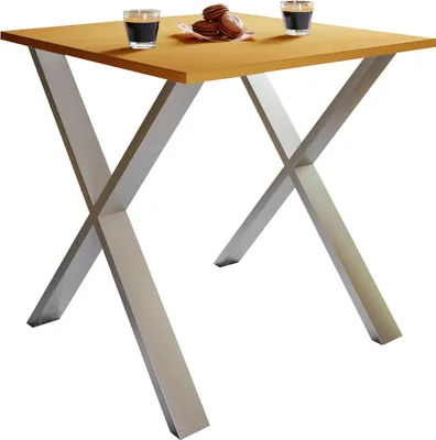 Immagine prodotto di Tavolo da pranzo in legno Premium | H. 76 x W. 80 x D. 50 cm | Tavolo da cucina Tavolo da pranzo Xona X