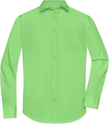 Produktbild von Klassisches Shirt aus pflegeleichtem Mischgewebe lime-green, Gr. XXL