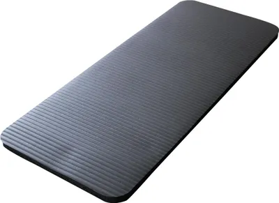 Produktbild von Schwarz Fitnessmatte 60x25x1,5cm, Yoga- und Gymnastikunterlage, rutschfest für Training, Yoga, Pilates