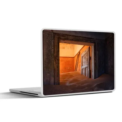Produktbild von MuchoWow® Laptop Aufkleber Sticker Cover Tür - Sand - Haus - Architektur 32.5x23.5 cm - Sticker für Laptop - Selbstklebend