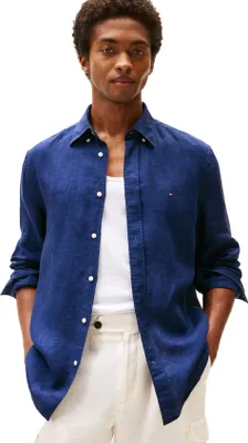 Produktbild von Tommy Hilfiger Freizeithemd normale Passform dunkelblau