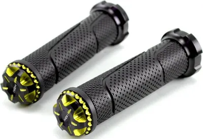 Obrázok produktu pre Motocyklové rukoväte 22 mm hliníkový akcelerátor zliatin Zlatá rukoväť