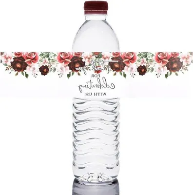 Obrázok produktu pre Červené etikety na fľaše, 50 ks, červené