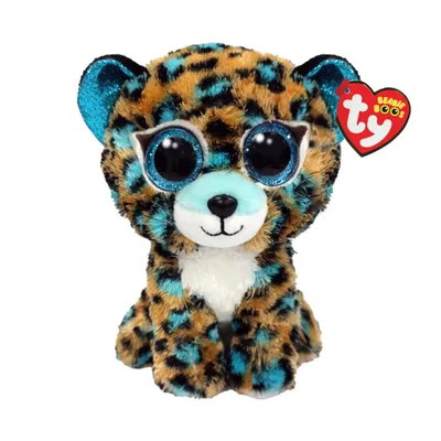 Image de Ty Beanie Boo's Cobalt Leopard, 15cm