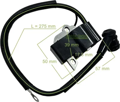 Immagine prodotto di Bobina di accensione nera per motosega Dolmar PS-510 dal 2010 / 181143207 181-143-206