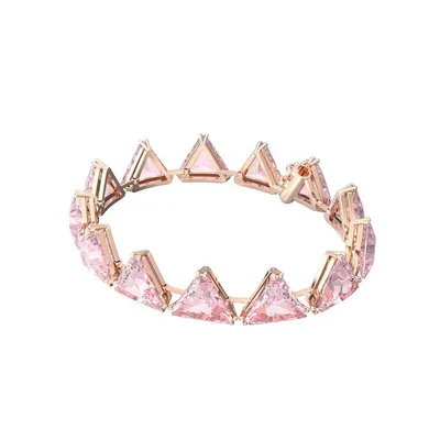 Produktbild von Swarovski Damen Armband Armreif Rosé Ortyx Kristalle Dreieckschliff Rosa 5614934