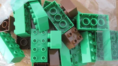 Productafbeelding van BIG Zubehörbeutel Waterplay grüne und braune Bausteine Bloxx verbaubar mit anderen bekannten Marken