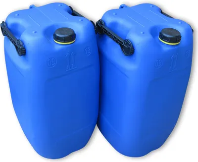 Produktbild von 2 x 60 Liter Kanister Wasserkanister Camping & Outdoor blau 3 Griffe (2x60 Knb 3G)