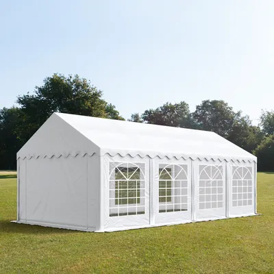Immagine prodotto di TOOLPORT Tendone per feste 3x9 m PVC bianco 100% impermeabile Tendone da esterno Tenda party